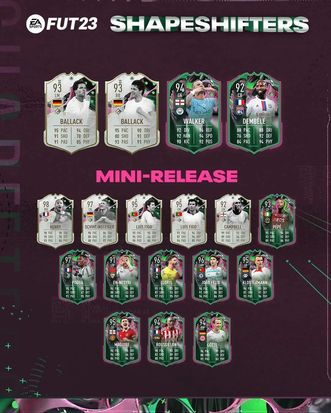 FIFA 23 Mini release Team 3 ShapeShifters: Terza Squadra Mutaforma Disponibile Nei Pacchetti