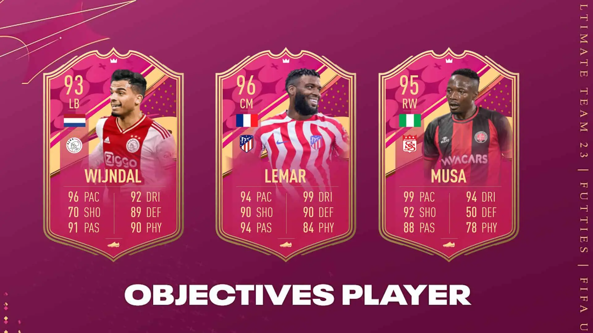 FIFA 23 Obiettivi Coppa Futties: Lemar, Musa, Wijndal E Ivan Jaime.