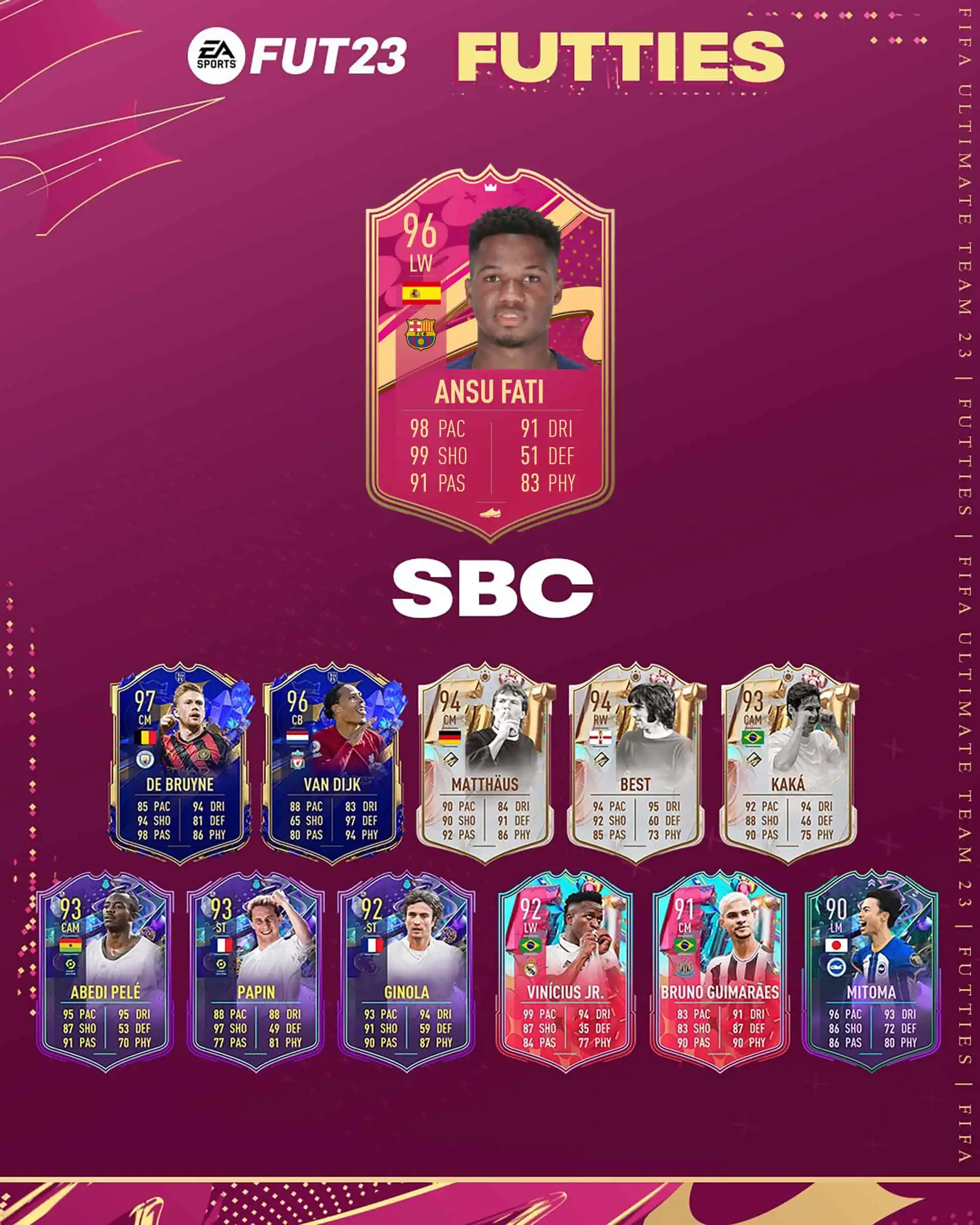 FIFA 23 SBC Ansu Fati FUTTIES: Disponibile Una Nuova Carta Speciale.