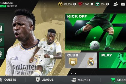 EA Sports FC Mobile Menu Vinicius