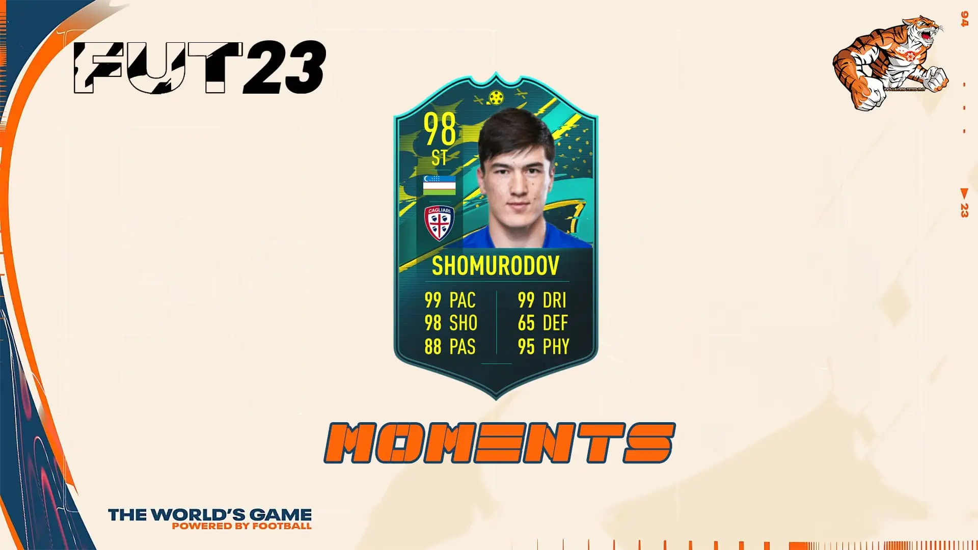 FIFA 23 SBC Eldor Shomurodov Moments Per Celebrare Il Trasferimento Al Cagiari.