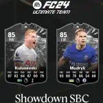Cover sbc kulusevski vs Mudryk Showdown Premier League FC 24