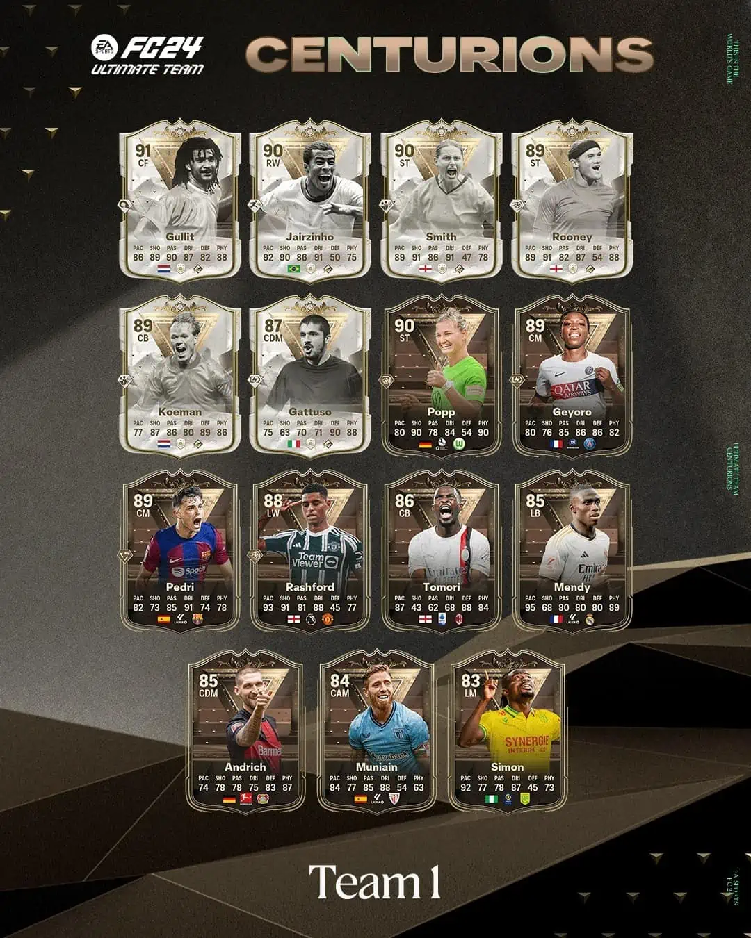 EA Sports FC 24 Team 1 Centurions Le Carte Della Prima Squadra Disponibili Dal 27 Ottobre.