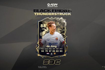 Cover sbc de jong thunderstruck ea fc 24