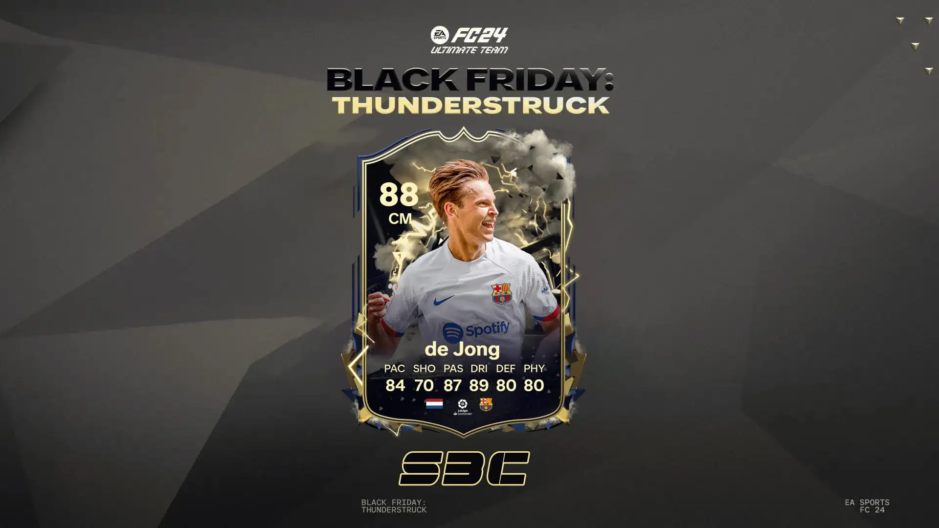 EA Sports FC 24 SBC Frenkie De Jong Tuono Soluzioni Per Riscattare La Carta Thunderstruck