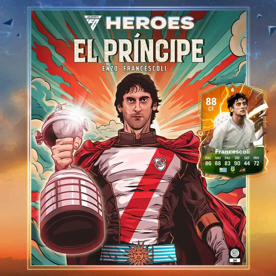 EA Sports FC 24 Enzo Francescoli Hero Disponibile Nella Modalità Ultimate Team.