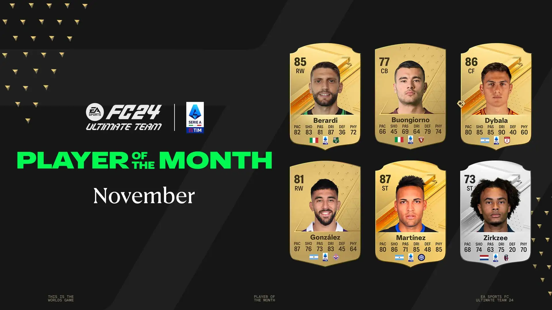 cover nomination potm november serie a fc 24