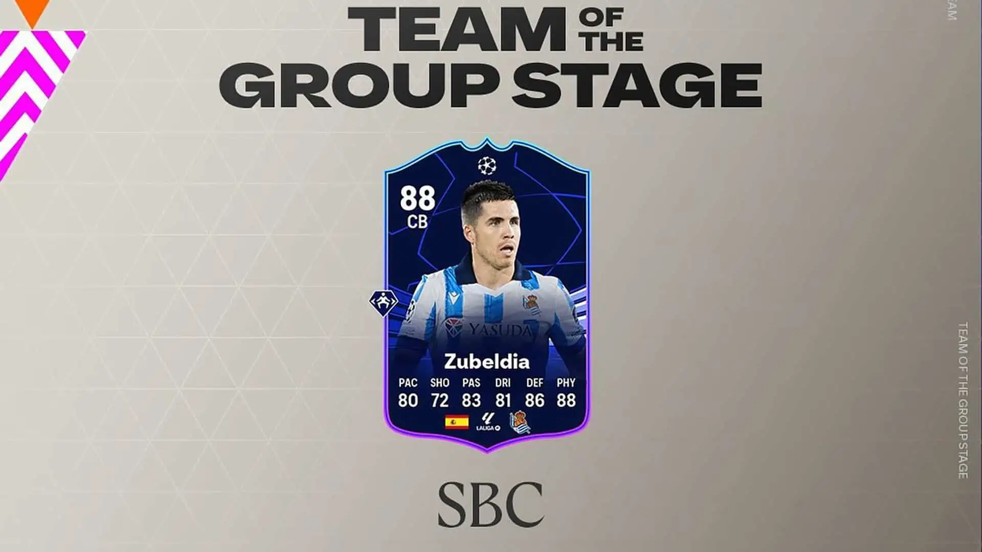 cover sbc zubeldia totgs ucl fc 24