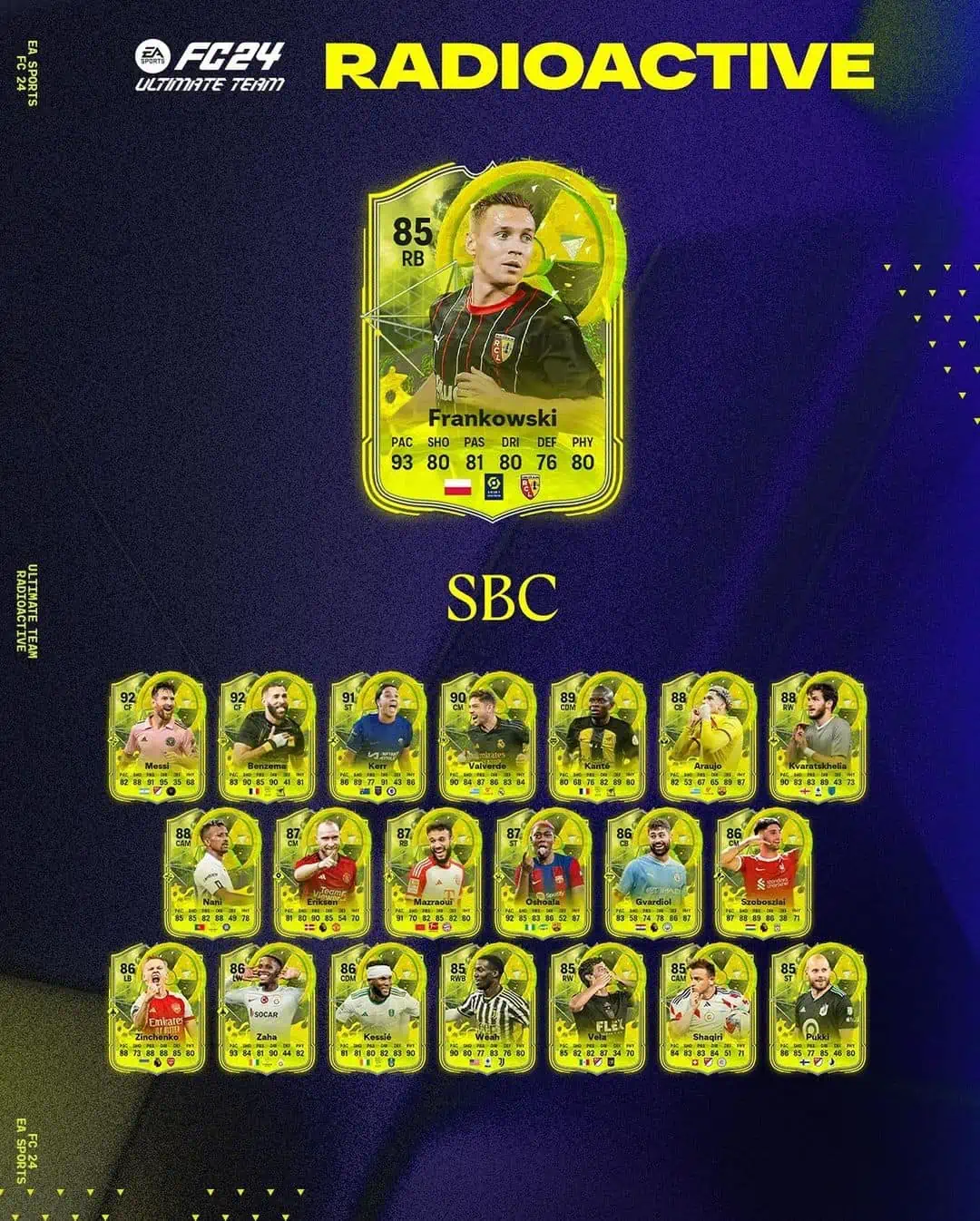 EA Sports FC 24 SBC Przemyslaw Frankowski Radioactive Soluzioni Per Sbloccare La Carta Speciale.