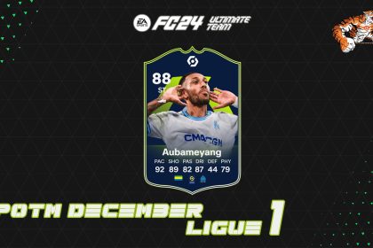cover aubameyang potm december ligue 1 fc 24
