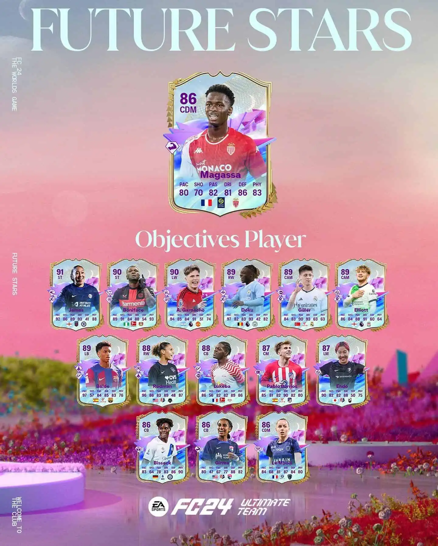 EA Sports FC 24 Obiettivi Soungoutou Magassa Stelle Del Futuro Requisiti Carta Future Stars.
