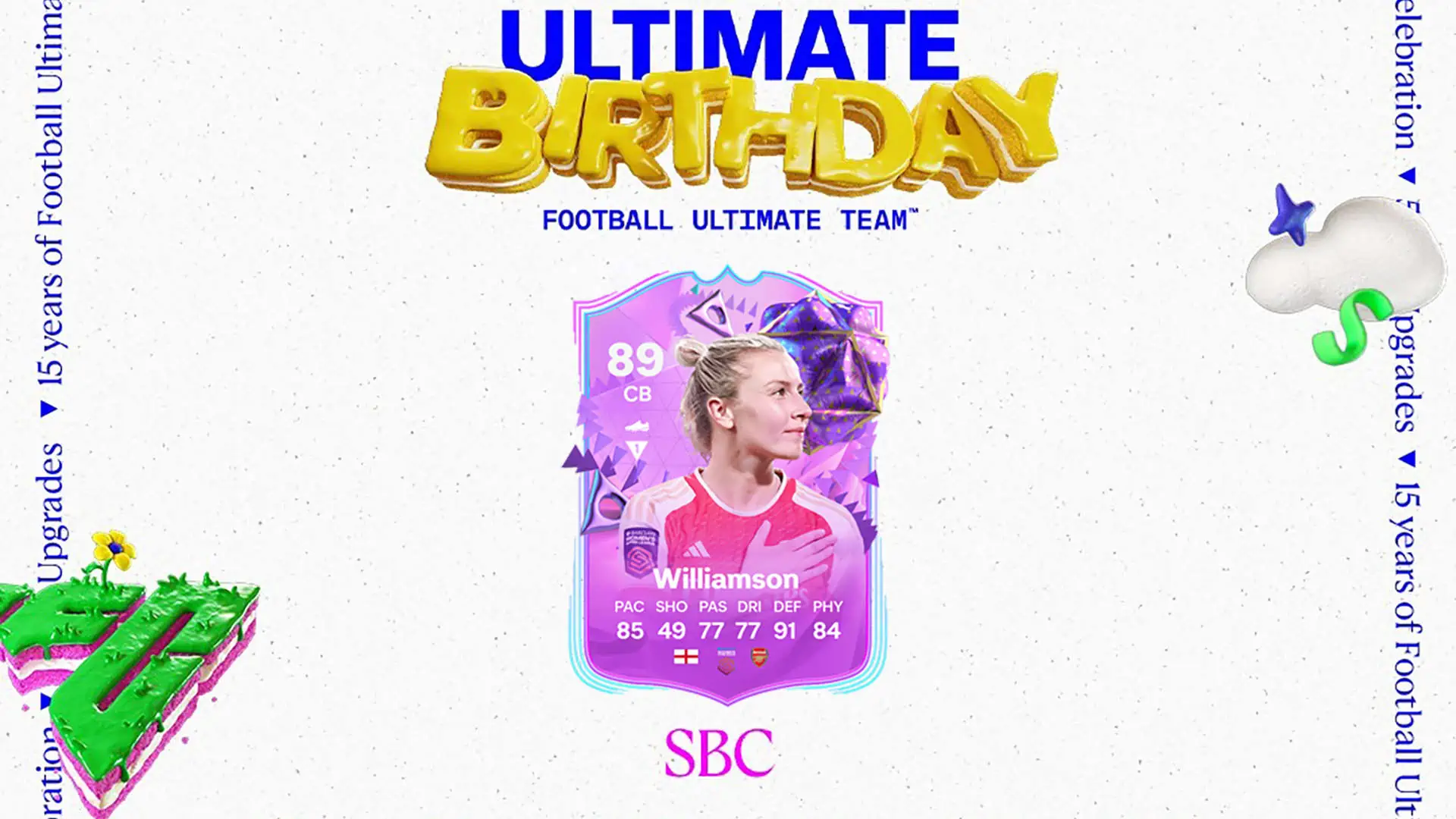 cover sbc Williamson ultimate birthday fc 24