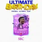 cover sbc coman ultimate birthday fc 24