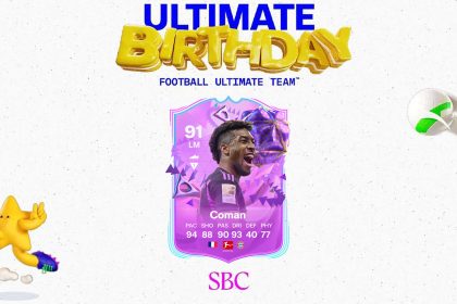 cover sbc coman ultimate birthday fc 24