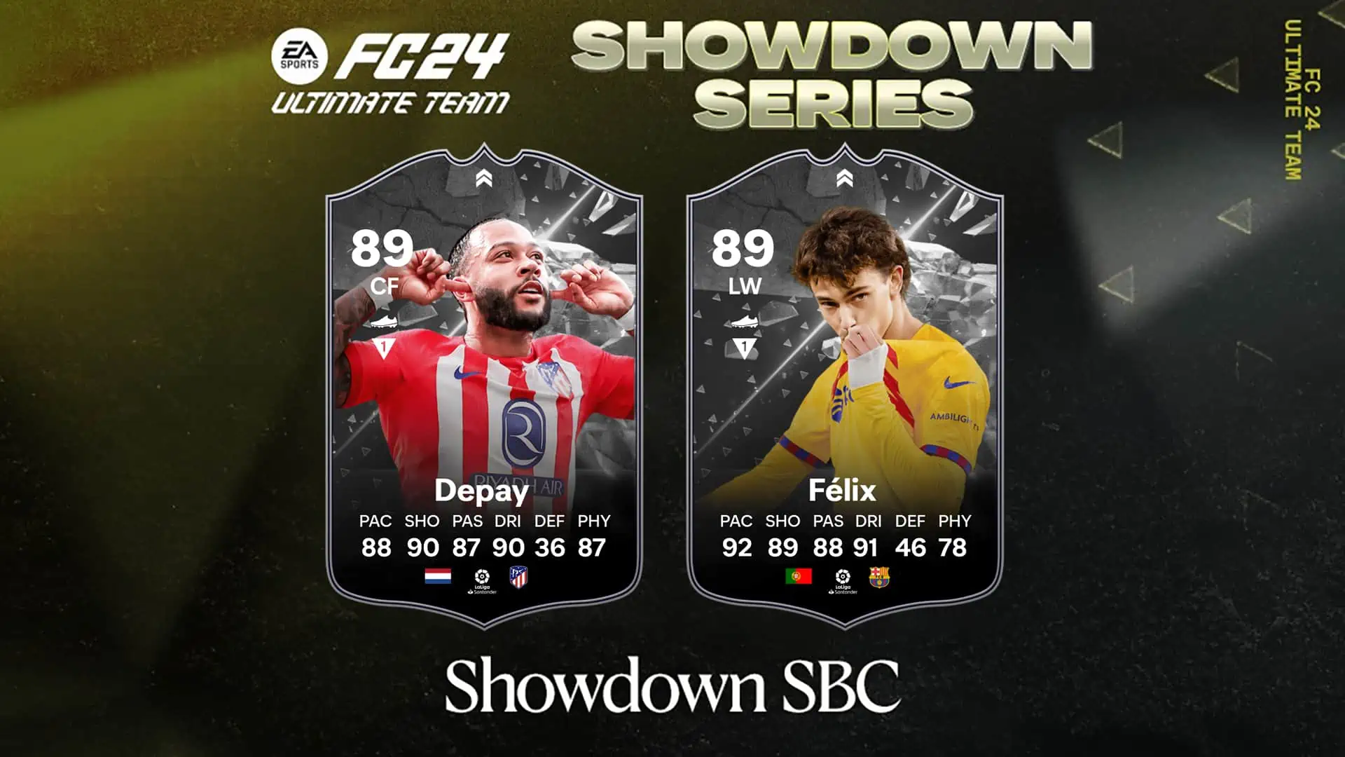 cover sbc depay felix shodown series laliga fc 24