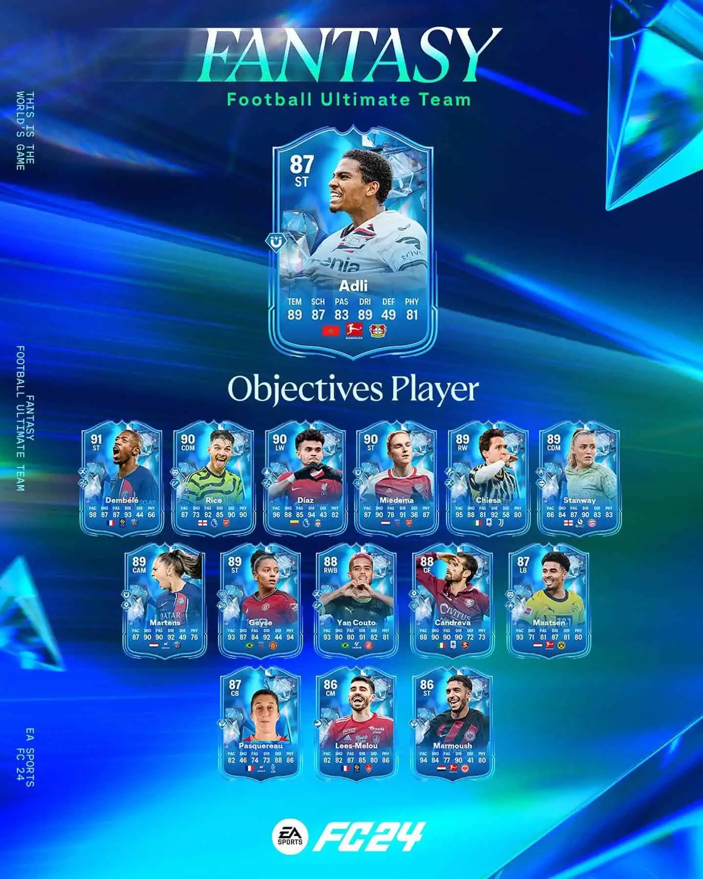 Obiettivi Amine Adli Fantasy Requisiti Carta Speciale.