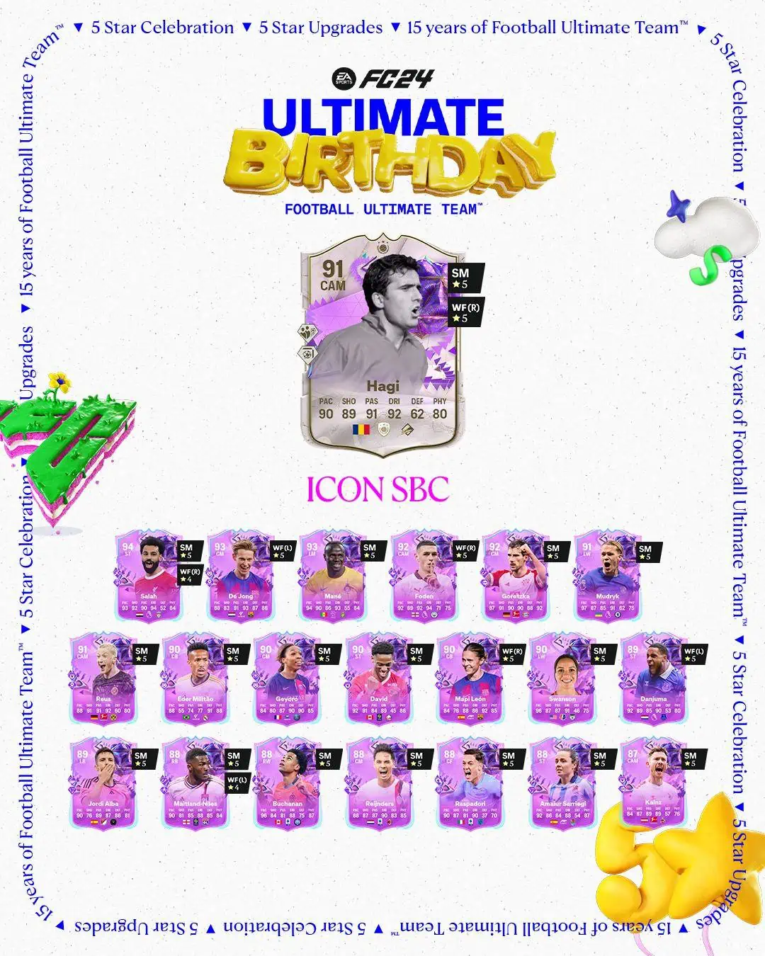 EA Sports FC 24 SBC Gheorghe Hagi Icon Ultimate Birthday Soluzioni E Requisiti.