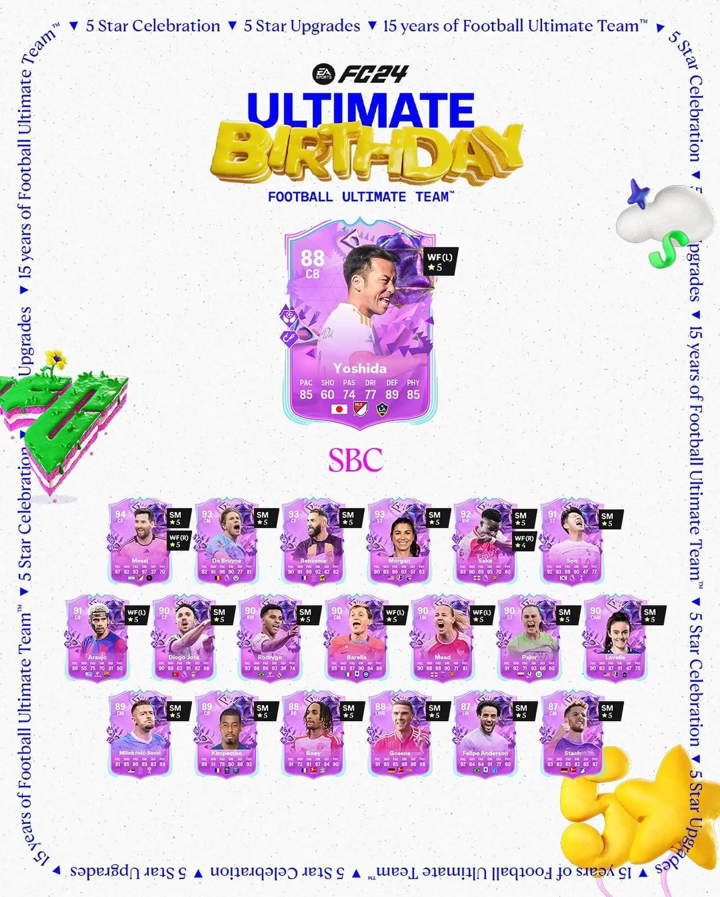 EA Sports FC 24 SBC Maya Yoshida Ultimate Birthday Soluzioni Per Sbloccare La Carta.