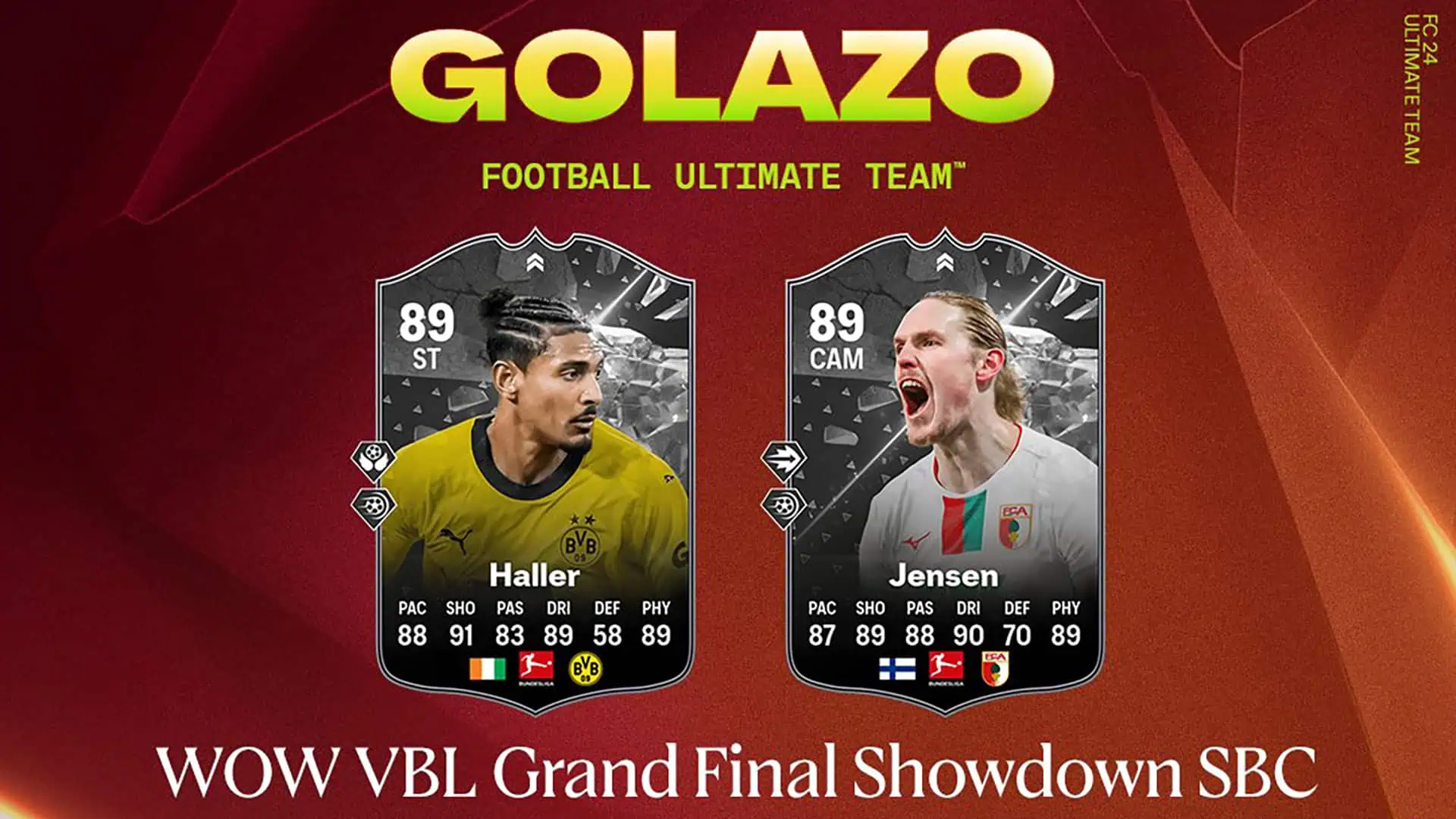 cover sbc haller jensen showdown wow vbl fc 24