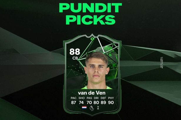 cover sbc van de Ven pundit picks fc 24