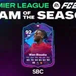 cover sbc wan bissaka tots flashback fc 24
