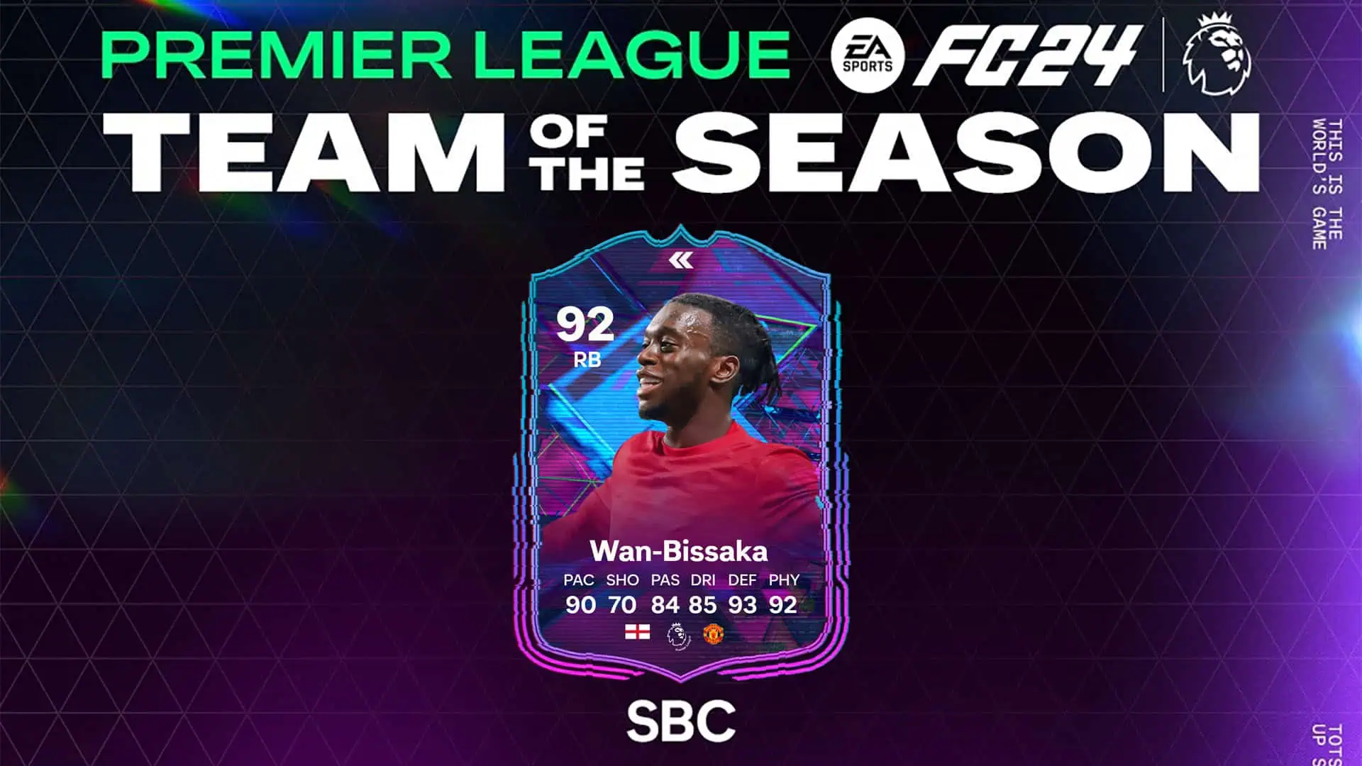 cover sbc wan bissaka tots flashback fc 24