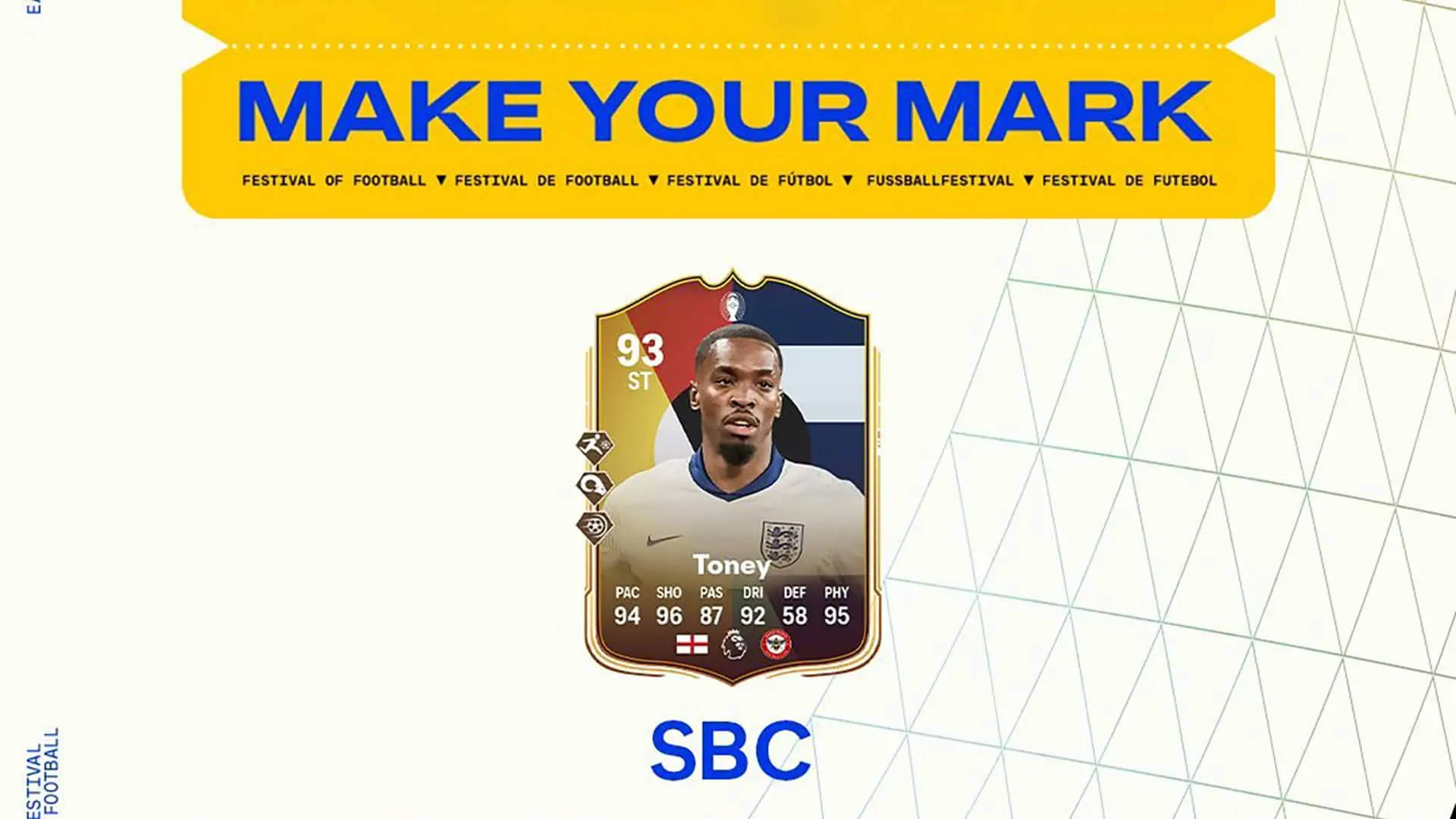 cover sbc toney make your mark fc 24