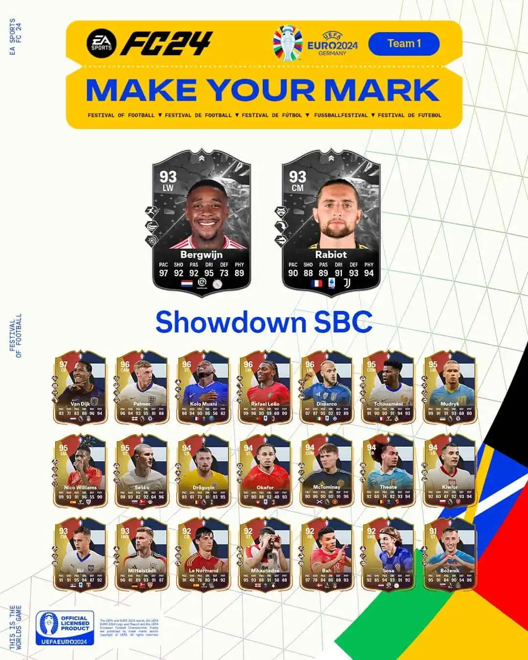 EA FC 24 SBC Bergwijn VS Rabiot Showdown Euro 2024 Soluzioni.