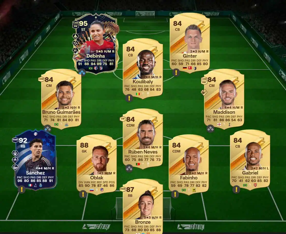 Soluzione Forma Smagliante SBC Adrien Rabiot Showdown.