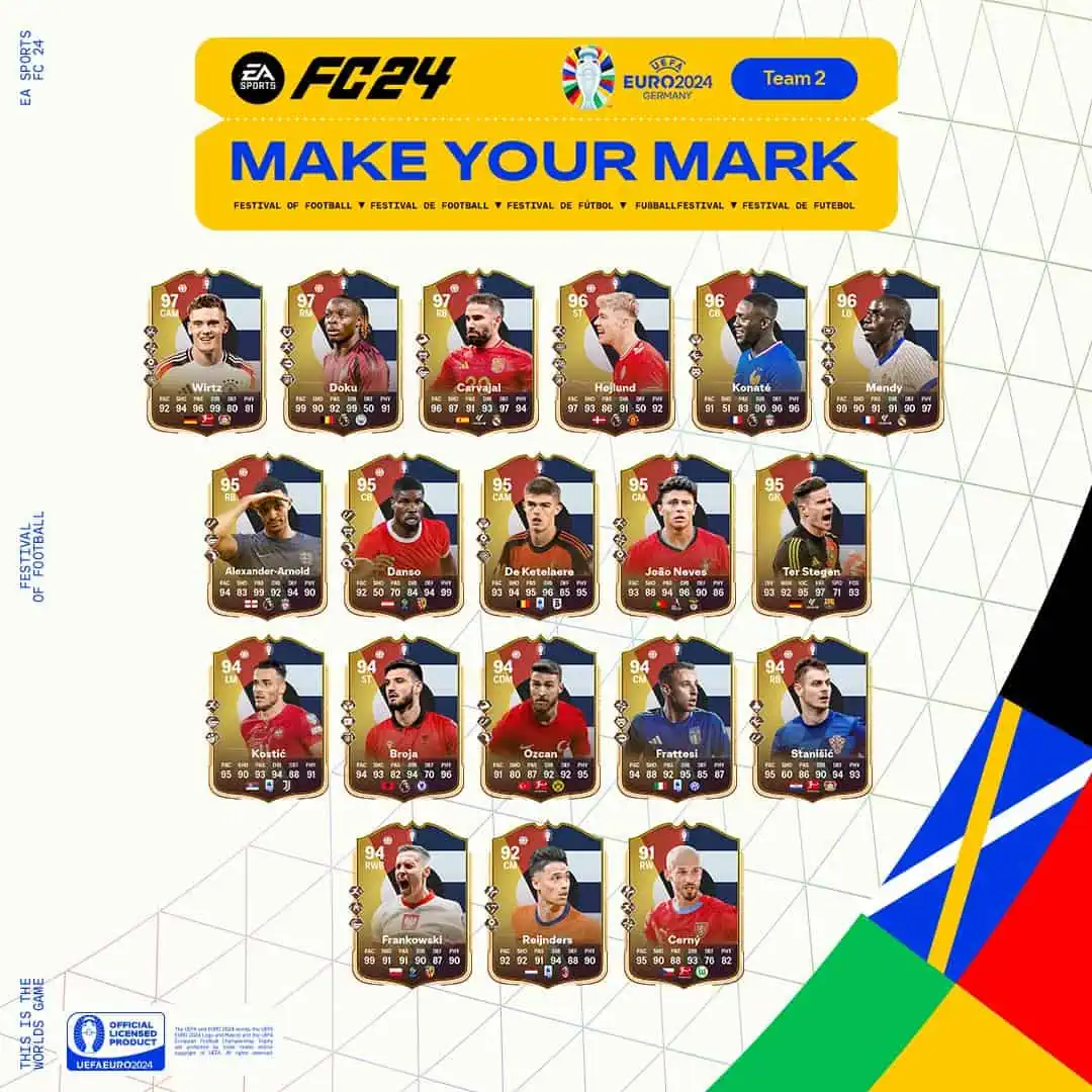 EA FC 24 Team 2 Lascia Il Segno Ecco Le Carte Della Seconda Squadra Make Your Mark