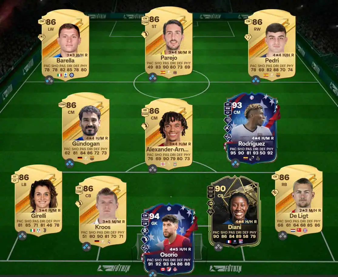 Soluzione Forma Smagliante SBC Rodri Stelle Stelle Internazionali.