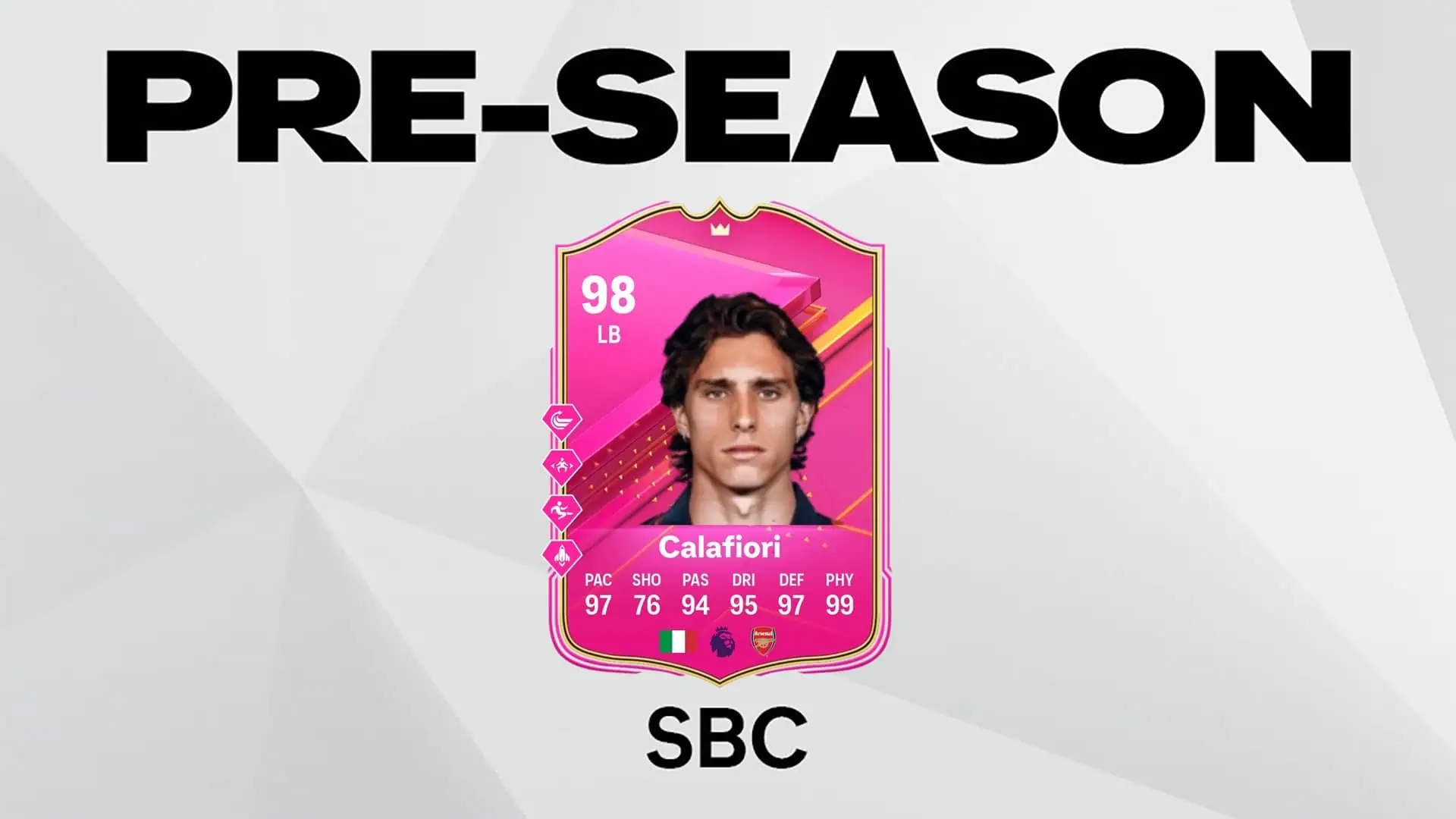 Cover sbc calafiori futties fc 24