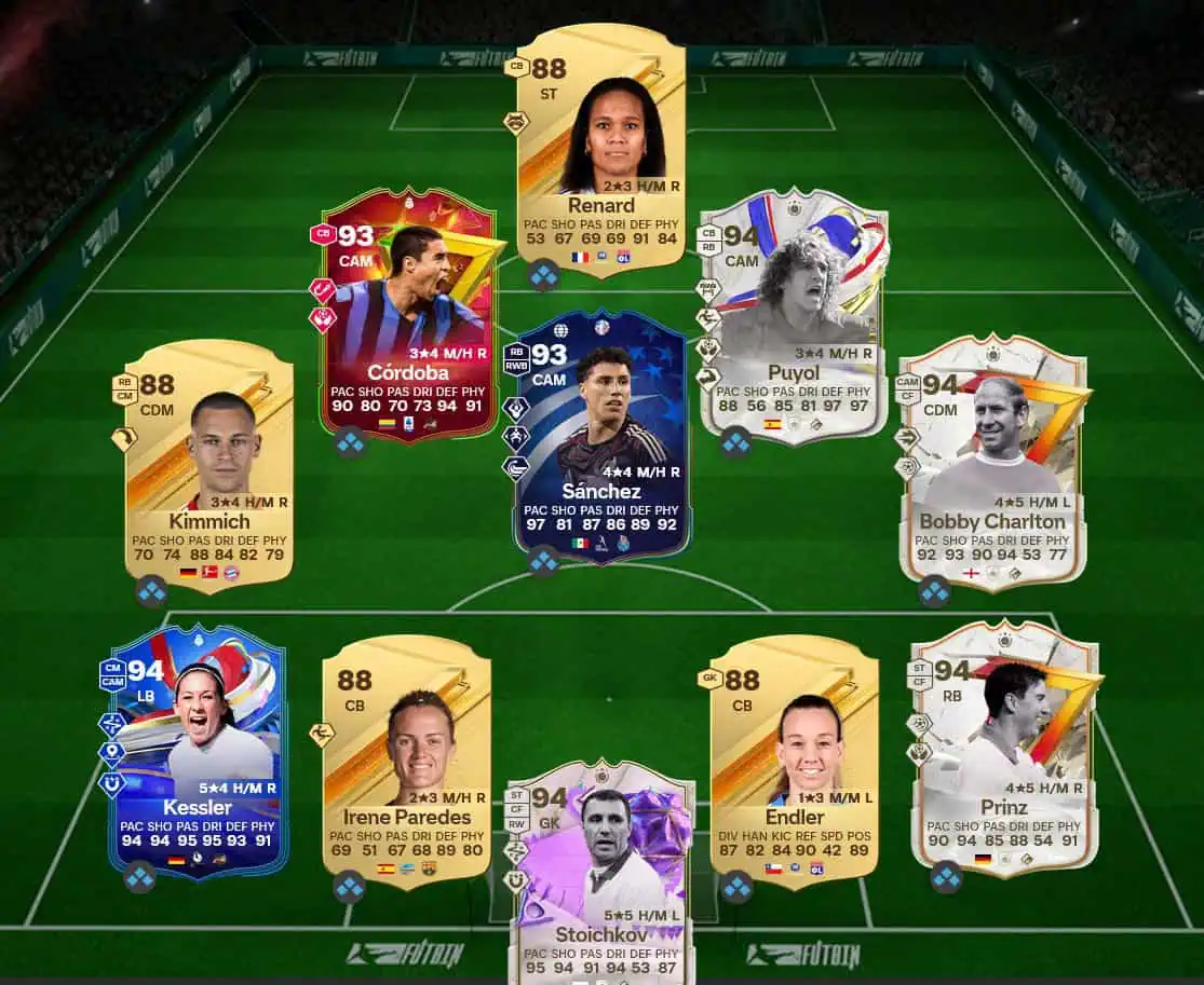 Soluzione Rosa Con Valutazione 93 SBC Mia Hamm Icon Futties.