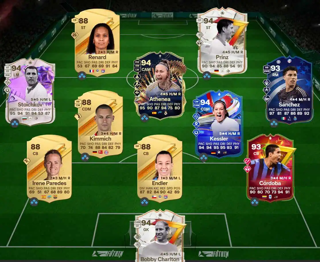 Soluzione Rosa Con Valutazione 93 SBC Mia Hamm Icon Futties.