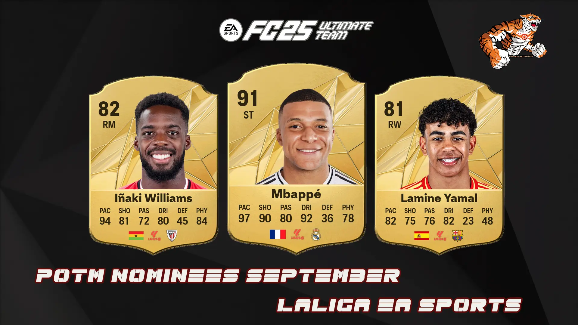 Cover Nominees POTM September LaLiga FC 25