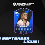 Cover SBC Barcola POTM September Ligue 1 FC 25