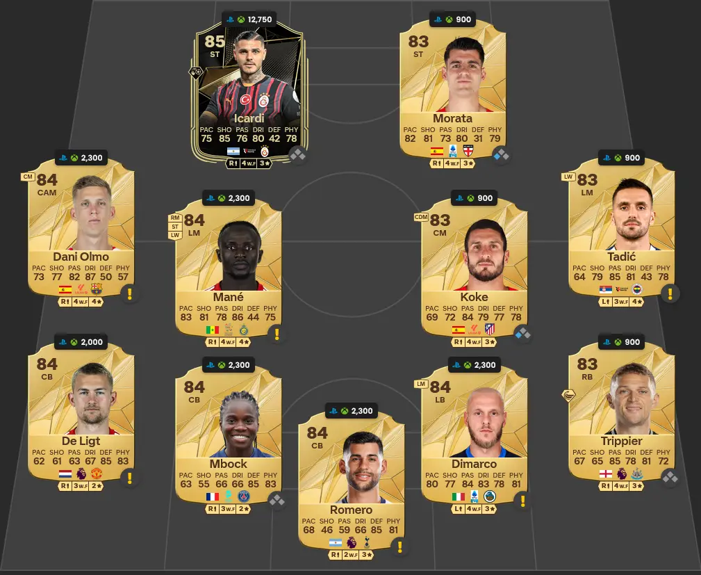 Soluzione Barcelona SBC Raphinha Trailblazers.