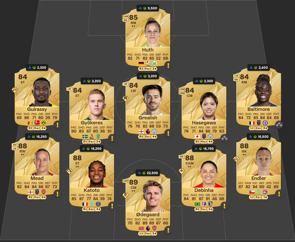 Soluzione Rosa Con Valutazione 87 SBC Raphinha Trailblazers.