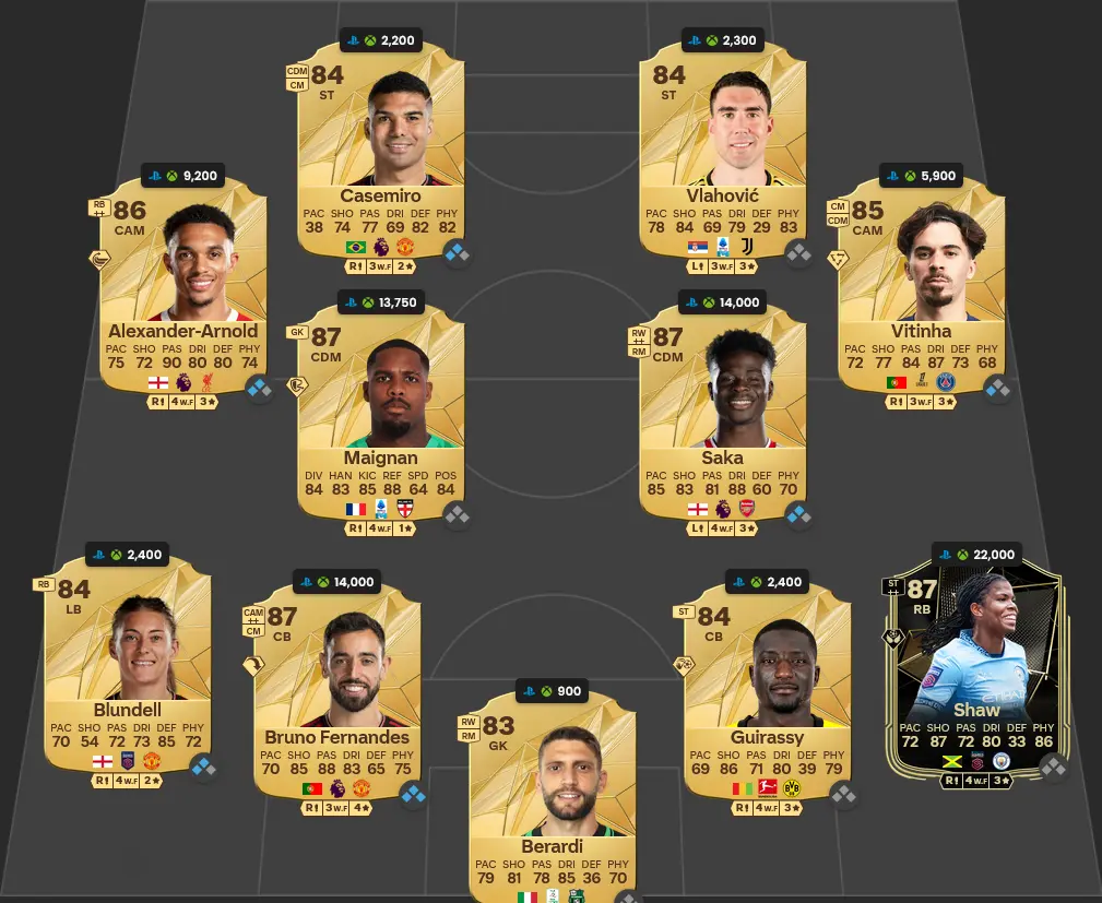 Soluzione Rosa Con Valutazione 86 SBC Aggiornamento Icona Base Max 88.