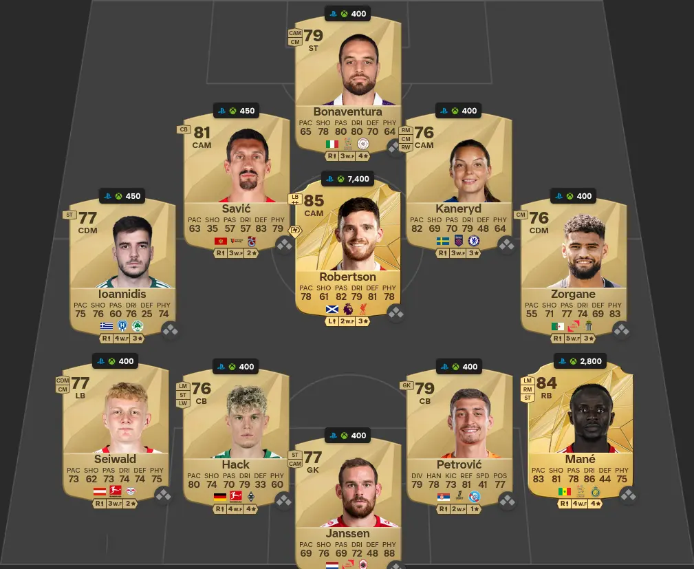 Soluzione Chelsea SBC Moisés Caiced Showdown.