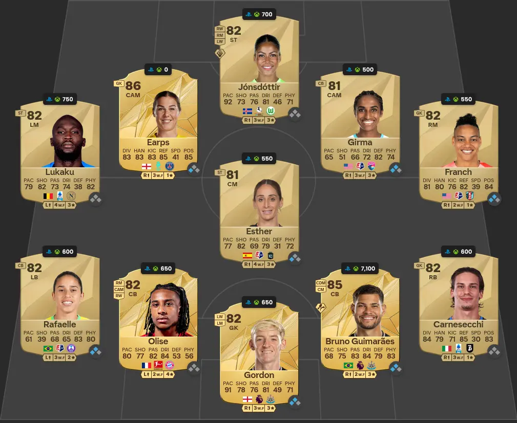 Soluzione Rosa Con Valutazione 83 SBC Manuel Ugarte Showdown.