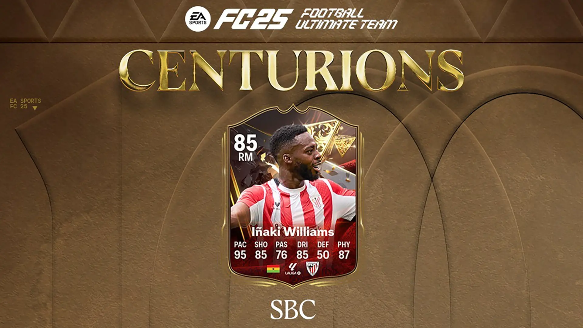 Cover SBC Inaki Williams Centurions Fc 25