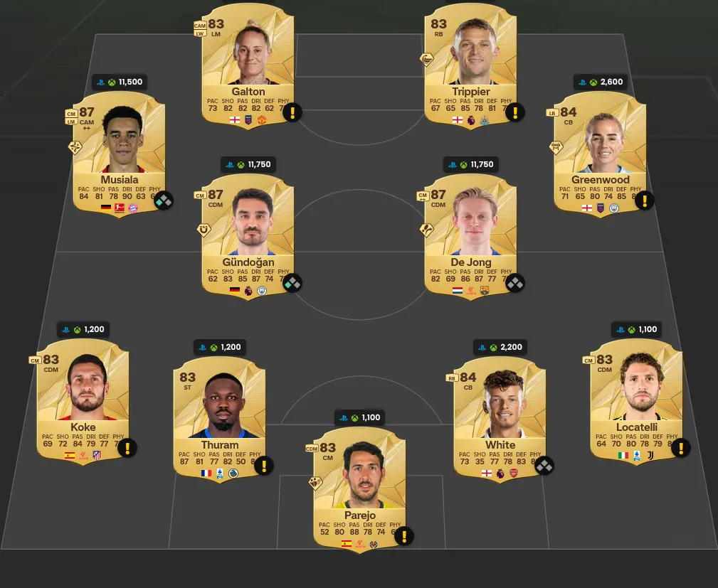 Soluzione Premier League SBC Casemiro Flashback.