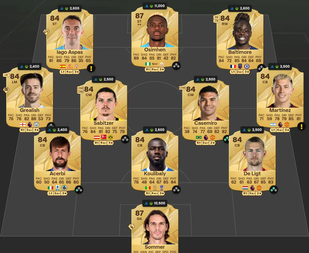 Soluzione Rosa Con Valutazione 85 SBC Sacha Boey FC Pro Live.