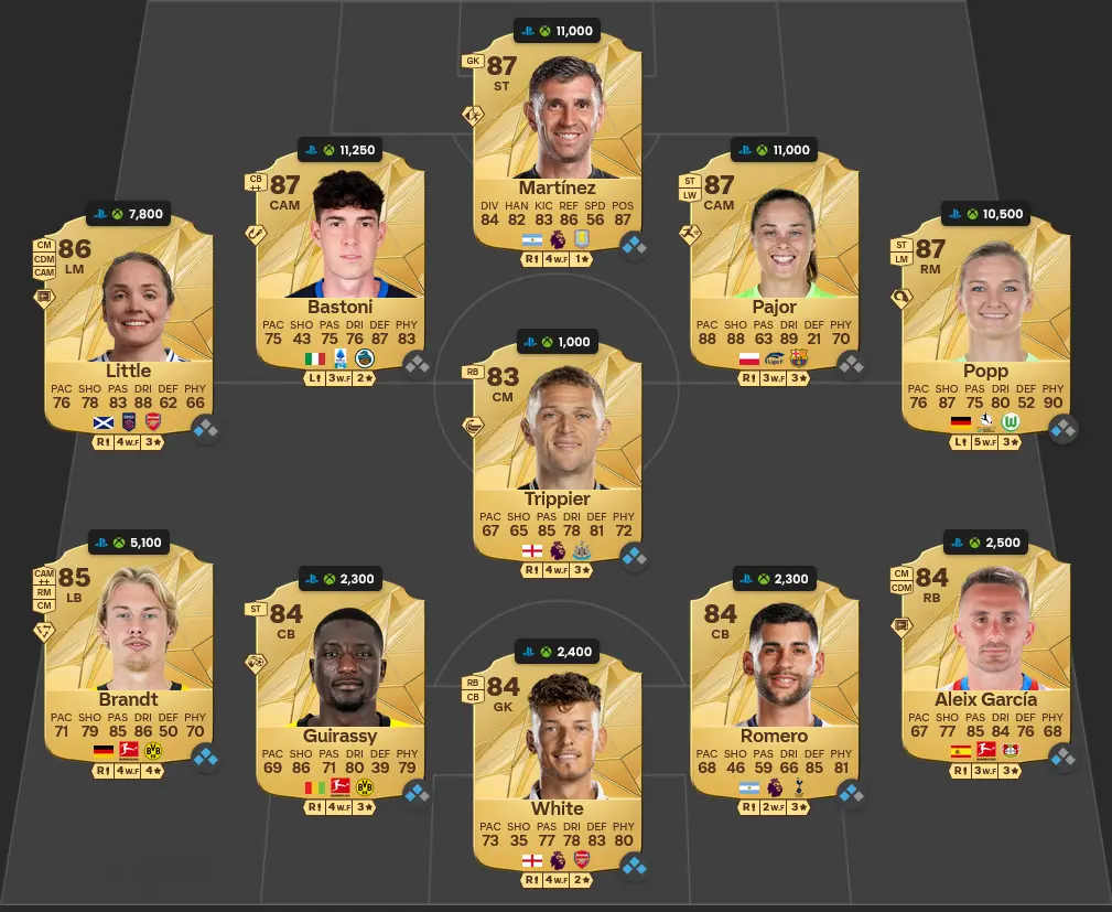 Soluzione Rosa Con Valutazione 86 SBC Harry Kane POTM Ottobre.