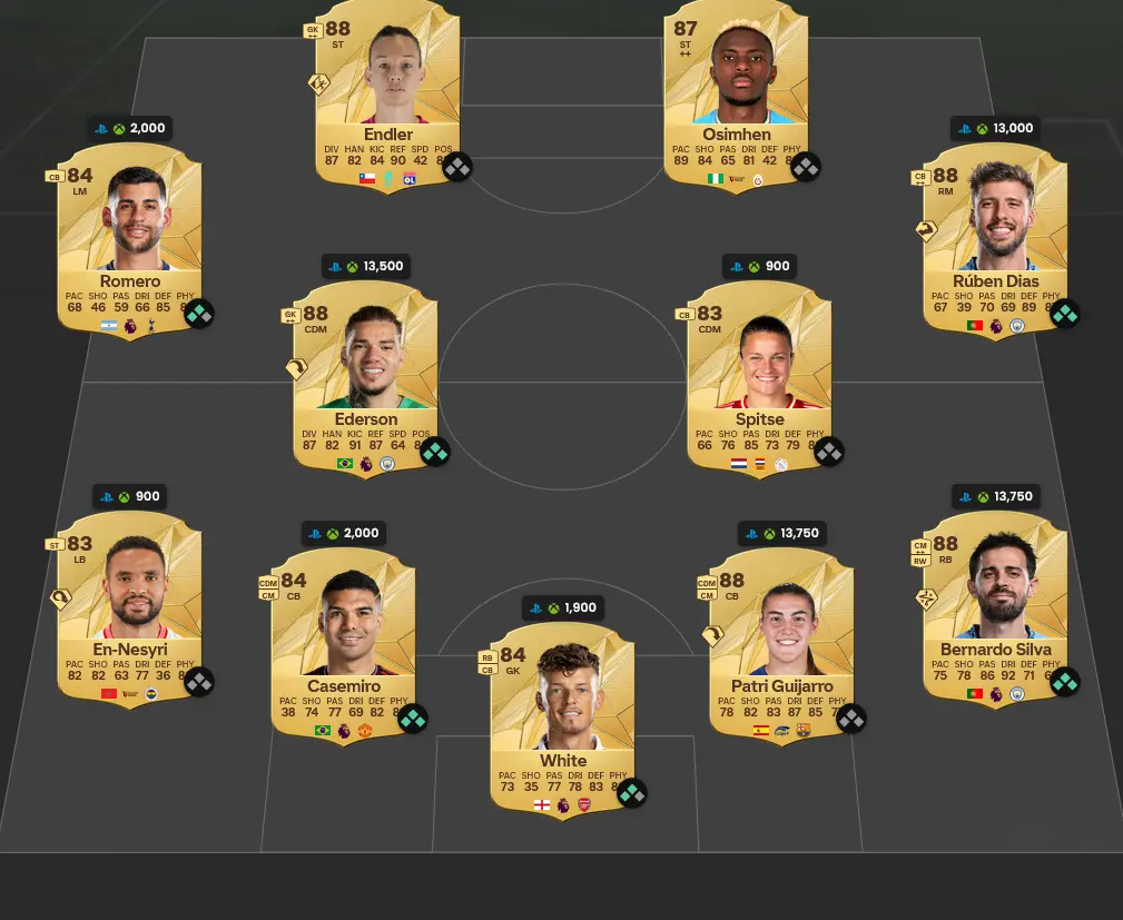 Soluzione Rosa Con Valutazione 87 SBC Vinícius Jr. POTM Novembre.