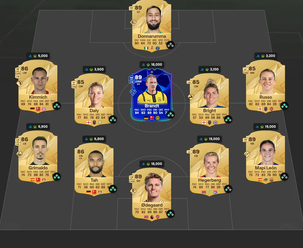 Soluzione Rosa Con Valutazione 88 SBC Vinícius Jr. POTM Novembre.