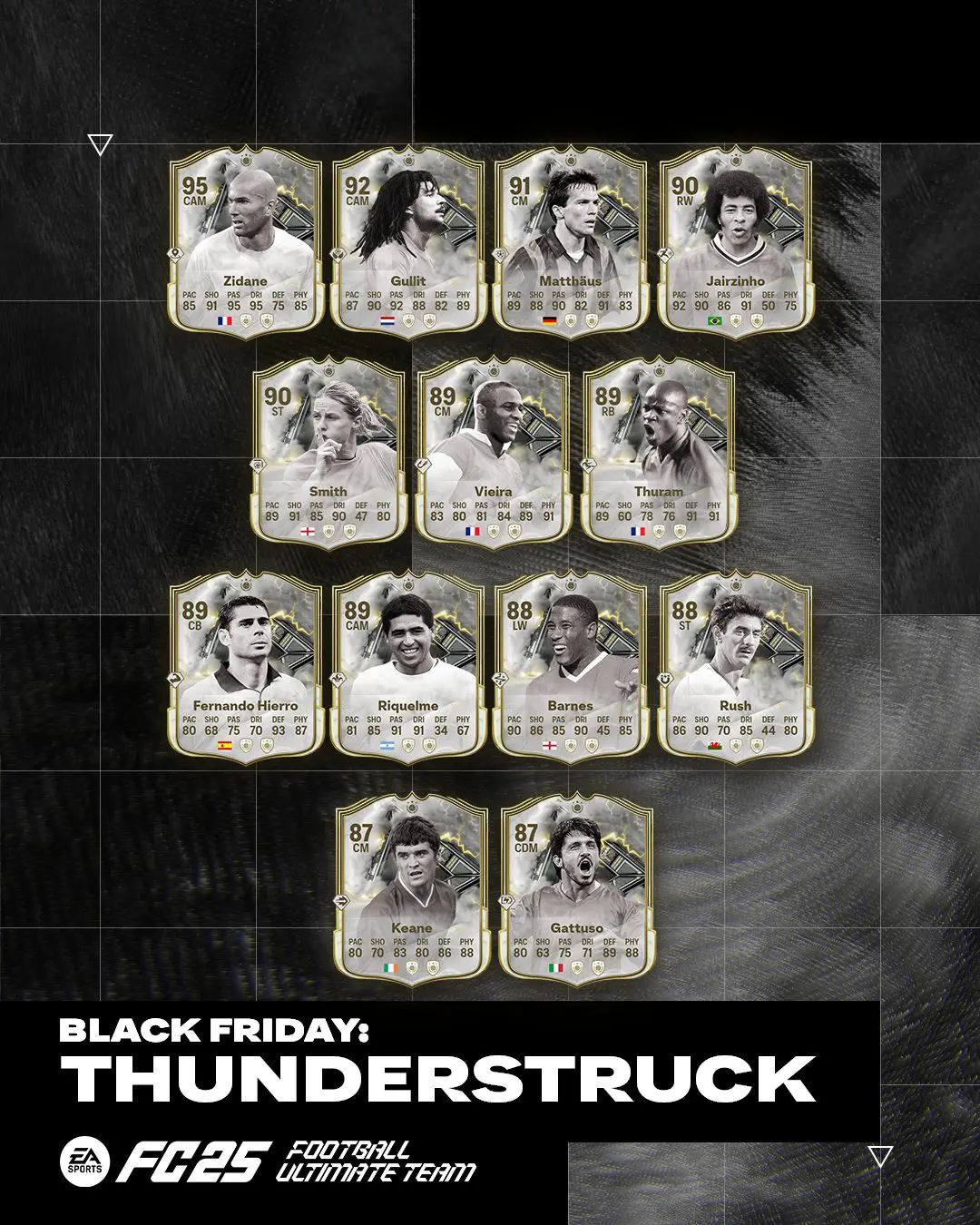 EA FC 25 Team Icon Thunderstruck Le Carte Della Squadra Tuono Disponibili Nei Pacchetti.