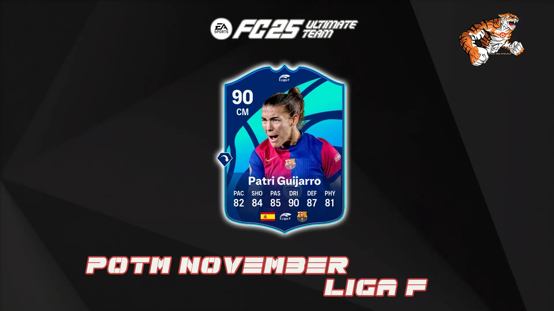 Cover SBC Patri Guijarro POTM November Liga F Fc 25