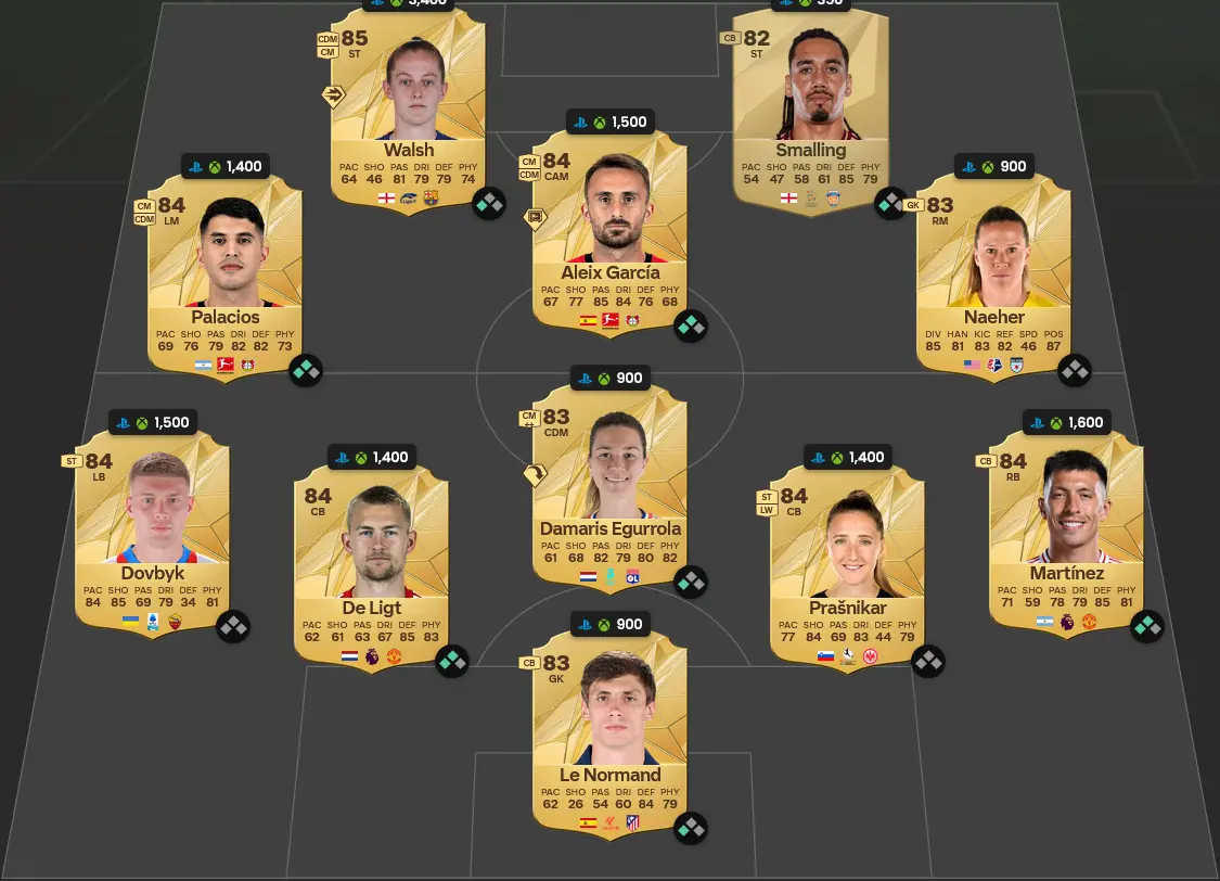 Soluzione Barcellona SBC Gavi Winter Wildcards.